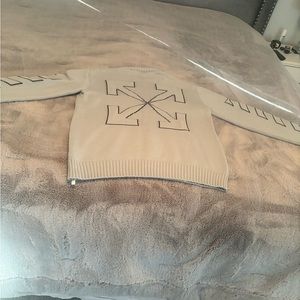 Men’s Off White Brand Sage Green Sweater.   I WILL ONLY BE DEALING WITH POSHMARK